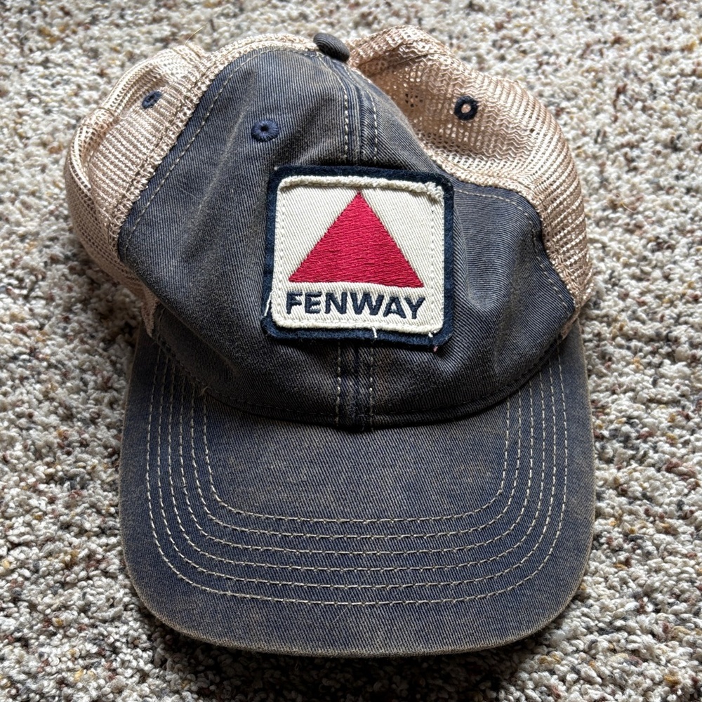 Fenway Navy and Tan Mesh Cap